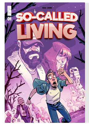 So called living comic book 1 variant cover Derek Laufman guest artist