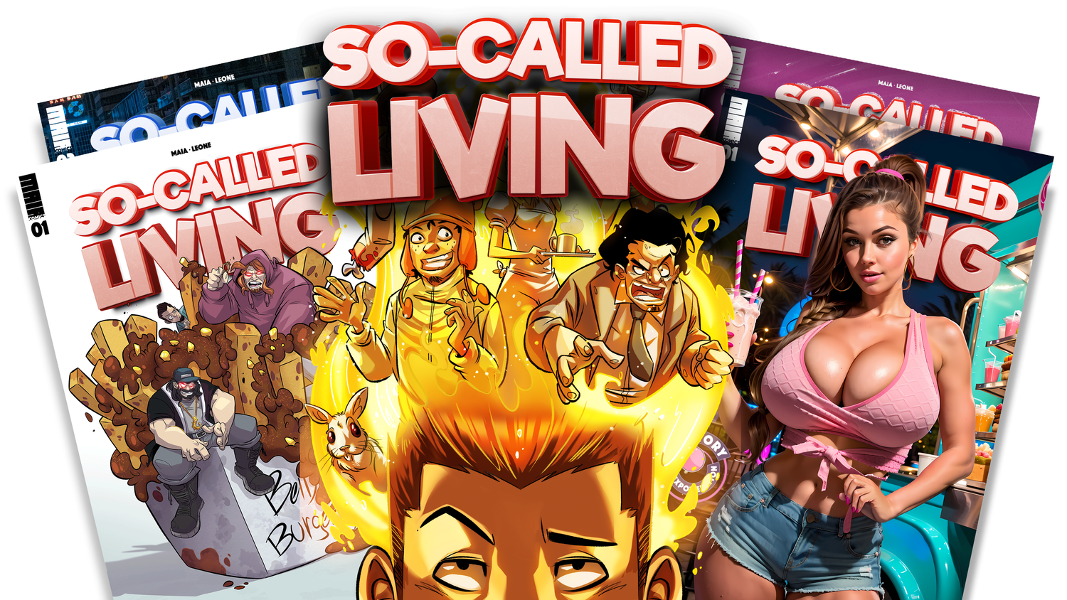 So-Called Living Books 1 & 2 with variant covers